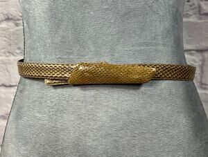 Vintage Sunco Sleek Snakeskin Belt